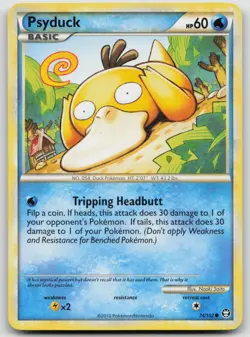Psyduck 74/102 Triumphant Naoki Saito Art Pokemon TCG Card - Image 1