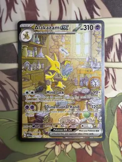 Pokemon TCG Alakazam EX 151 Holo Card Scarlet & Violet 201/165 - Image 1