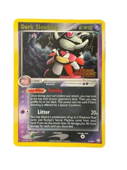 Dark Slowking 9/109 Holo Team Rocket Returns Pokemon Card LP- EX Era 2004 Stamp - Image 1