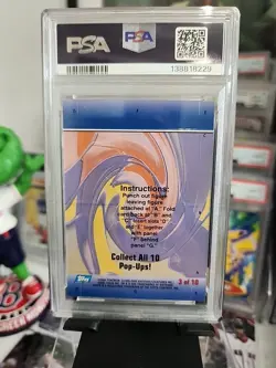 MINT Combusken - Pop Up Card 3 of 10 Pokemon Topps Advanced Challenge PSA 8 - Image 2