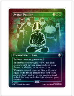 1x Avatar Destiny, Borderless Art Foil, Magic MTG NM - Image 1