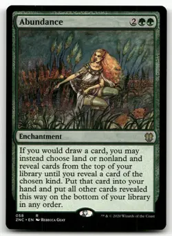 Abundance #58 (NM) Zendikar Rising ZNC Magic MTG - Image 1
