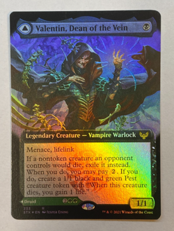 MTG - Strixhaven - Valentin, Dean of the Vein - Extended Art - FOIL - Image 1