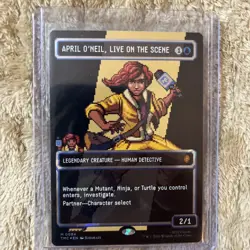 MTG Teenage Mutant Ninja Turtles APRIL O'NEIL LIVE ON THE SCENE 8-Bit Surge Foil - Image 1