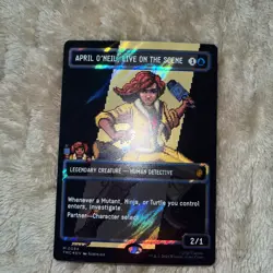 MTG Teenage Mutant Ninja Turtles APRIL O'NEIL LIVE ON THE SCENE 8-Bit Surge Foil - Image 3