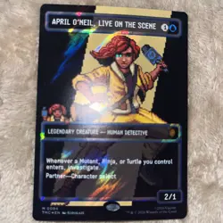 MTG Teenage Mutant Ninja Turtles APRIL O'NEIL LIVE ON THE SCENE 8-Bit Surge Foil - Image 5