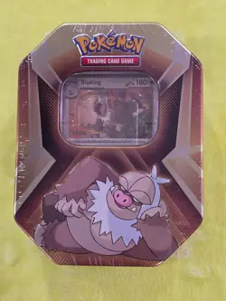 NEW FACTORY SEALED Pokemon Slaking Triple Whammy Collector Tin 3 Booster Packs - Image 1