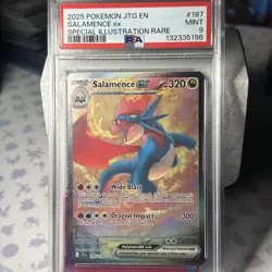 Salamence PSA 9 Pokemon ex SIR 187/159 Jtg-en Journey Together Illustration Rare - Image 1