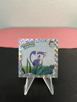 Rattata PR17 Pokemon Artbox Sticker Prizm Holo - Series 1 - 1999 - NM! - Image 2