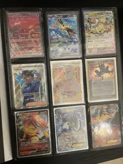 Pokemon binder full of cards rare good condition (mew is still in the seal) - Image 1