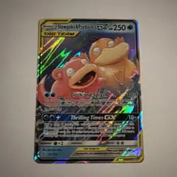 Pokemon Slowpoke & Psyduck GX 35/236 Sm-Unified Minds Ultra Rare Holo 250 HP - Image 1