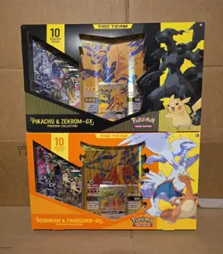 Pokemon Reshiram & Charizard/Pikachu & Zekrom Tag Team Premium Collection Box - Image 1