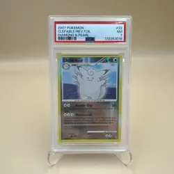 2007 Pokemon Diamond & Pearl Clefable Reverse Holo 22/130 PSA 7 - Image 1