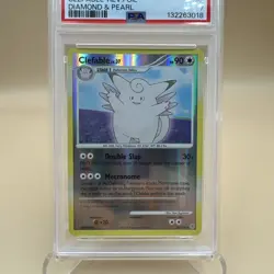 2007 Pokemon Diamond & Pearl Clefable Reverse Holo 22/130 PSA 7 - Image 3