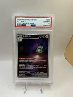 PSA 10 Bellibolt 201/197 Illustration Rare Pokemon Obsidian Flames - Image 1