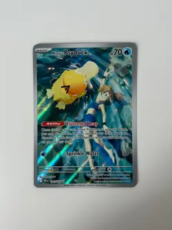 Misty's Psyduck 193/182 Illustration Rare Pokemon Card NM Full Art Holo - Image 3