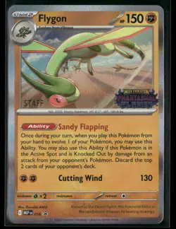 Flygon MEP 016 STAFF - Pokemon TCG Phantasmal Flames 2025 Promo NM - Image 1