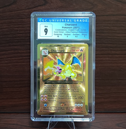 Pokemon Charizard Gold Metal Foil 4/102 Celebrations 2021 CGC 9 - Image 1