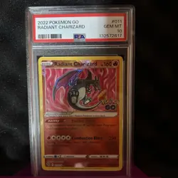Pokemon TCG Radiant Charizard Holo Rare Card 011/078 Pokemon Go PSA 10 - Image 1