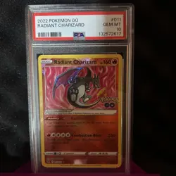 Pokemon TCG Radiant Charizard Holo Rare Card 011/078 Pokemon Go PSA 10 - Image 2