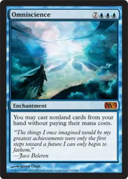 MTG Omniscience, Light Play, English Magic 2013 - Image 1