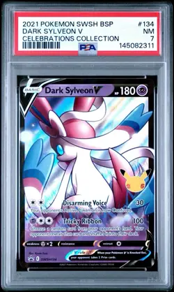 PSA 7 Dark Sylveon V SWSH134 Celebrations Black Star Promo - Pokemon TCG - Image 1