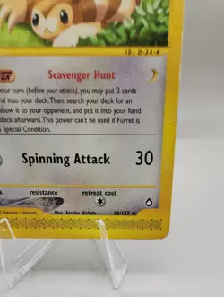 Furret 048/147 Aquapolis Regular Pokemon TCG LP - Image 4