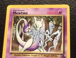 Pokemon Mewtwo Black Star Promo 12/53 WOTC Vintage 2000 - Image 4