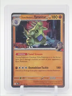 TEAM ROCKET'S TYRANITAR 2025 POKEMON DESTINED RIVALS HOLO RARE A 096 Q5677 - Image 1