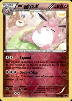 Pokemon Reverse Holo Wigglytuff XY - Fates Collide 66/124 LP - Image 1