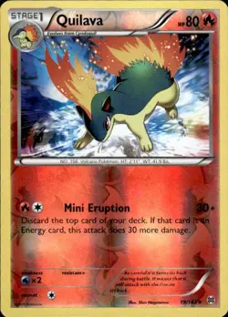 Pokemon Reverse Holo Quilava XY - BREAKthrough 19/162 LP - Image 1