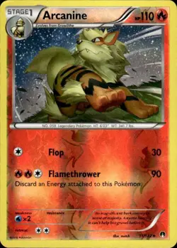 Pokemon Reverse Holo Arcanine XY - BREAKpoint 11/122 LP - Image 1