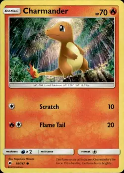 Pokemon Holo Charmander SM - Burning Shadows 18/147 LP - Image 1
