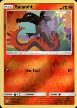 Pokemon Reverse Holo Salandit (33) SM - Unified Minds 33/236 LP - Image 1