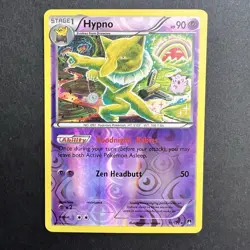 Pokemon TCG Hypno 51/122 BREAKpoint Rare Reverse Holo 2016 - Image 1
