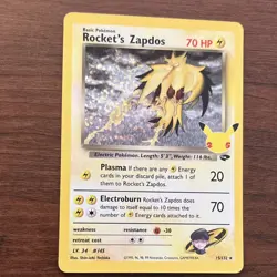 🔥Rocket's Zapdos #15/132 Holo Gym Challenge Pokemon Celebrations🔥 - Image 1