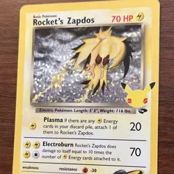 🔥Rocket's Zapdos #15/132 Holo Gym Challenge Pokemon Celebrations🔥 - Image 2