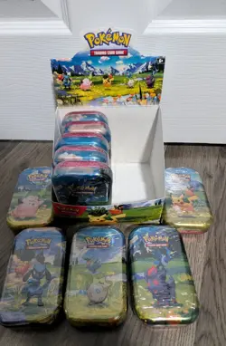 Pokemon TCG ME2.5 Ascended Heroes Mini Tin Display Sealed New 10 Mini Tins - Image 1