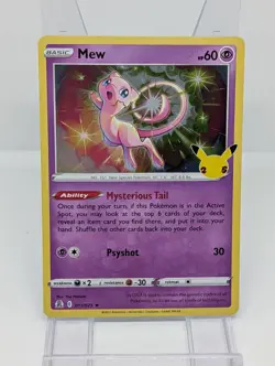 Pokemon TCG Celebrations 25th Anniversary Mew 011/025 NM - Image 1