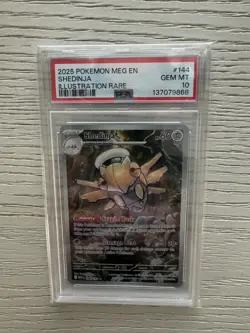 Pokemon Shedinja 144/132 Me01 Mega Evolution Illustration Rare Holo PSA 10 - Image 1