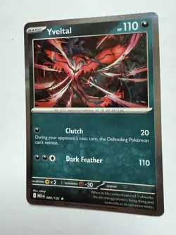 Pokemon Yveltal 088/132 Holo Rare ME01 Mega Evolution NM - Image 2