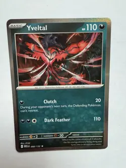 Pokemon Yveltal 088/132 Holo Rare ME01 Mega Evolution NM - Image 4