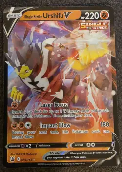 Pokemon Single Strike Urshifu V 085/163 Battle Styles Ultra Rare NM/M Condition - Image 1