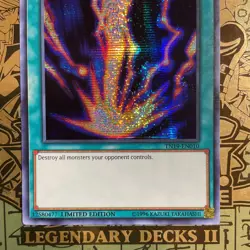 Yu-Gi-Oh! TCG Raigeki Prismatic Secret Rare TN19-EN010 Limited Edition - Image 3