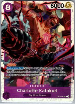 Charlotte Katakuri OP11-067 SR A Fist of Divine Speed - One Piece Card - NM - Image 1