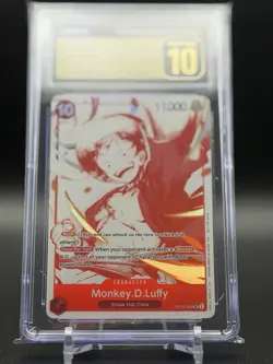 Monkey D. Luffy Super Rare 3rd Anniversary ST10-006 One Piece CGC 10 Pristine - Image 1
