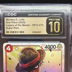 Monkey.D.Luffy One Piece OP12-015 CGC 10 Pristine - Image 3