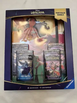 Disney Lorcana The First Chapter Rise of Floodborn Sealed Portfolio Bundle Box - Image 1