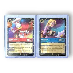 2026 Disney Parks Lorcana Rapunzel Donald Duck EPCOT Promo Set - Image 1