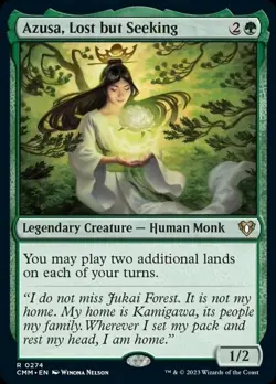 MTG Azusa, Lost but Seeking - Foil, NM-Mint, English Commander Masters - Image 1